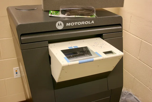 A fingerprint scanner at a prison or jail in the United States. Tutoring Center Background Check Requirements in 6 States