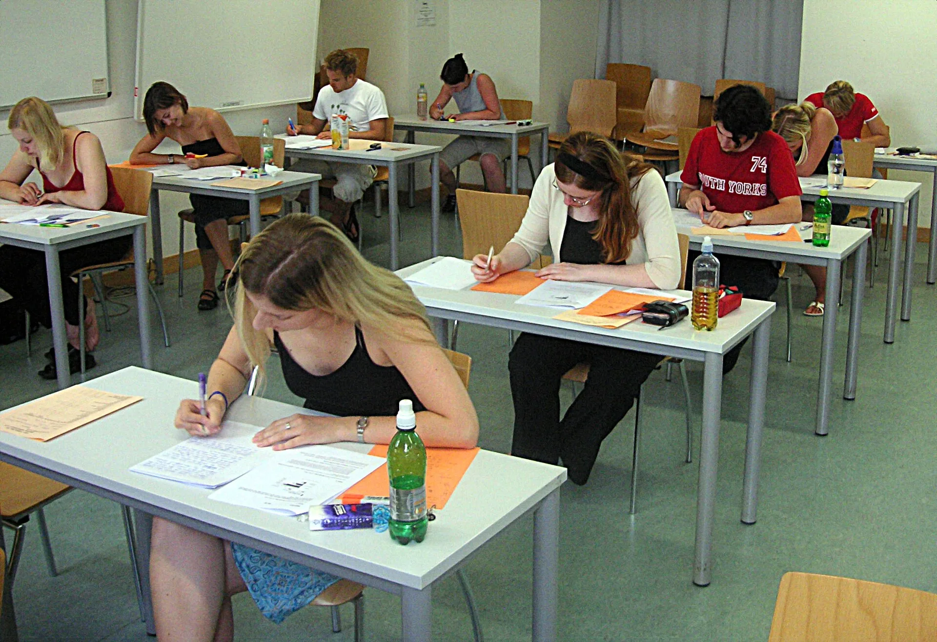 Students taking a test at the University of Vienna at the end of the summer term 2005 (Saturday, June 25, 2005). Tutoring Center Student Assessment Tools Compared